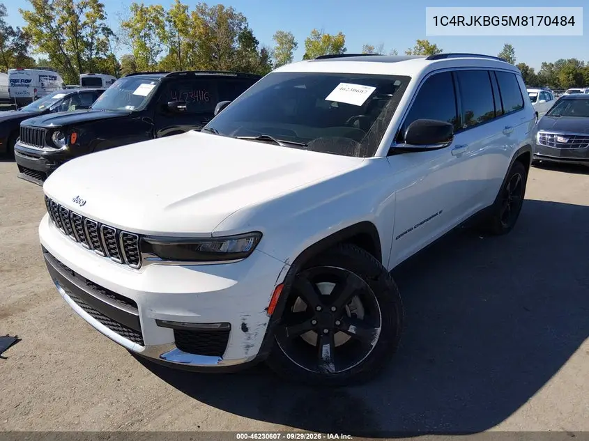 2021 JEEP GRAND CHEROKEE VIN 1C4RJKBG5M8170484 — фото 2