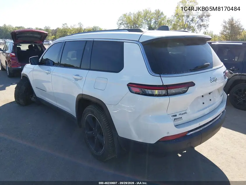 2021 JEEP GRAND CHEROKEE VIN 1C4RJKBG5M8170484 — фото 3