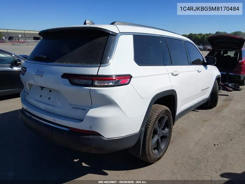 2021 JEEP GRAND CHEROKEE VIN 1C4RJKBG5M8170484 — фото 4