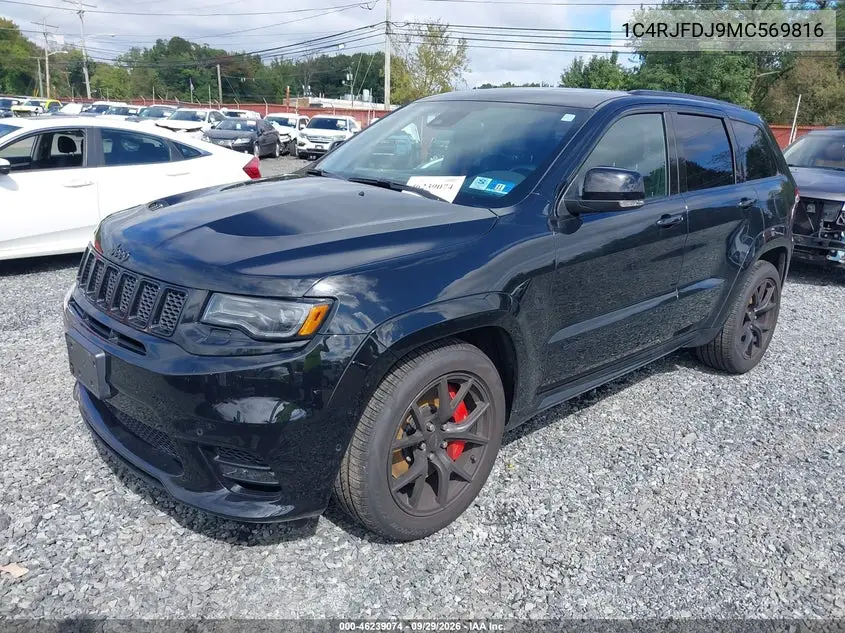 2021 JEEP GRAND CHEROKEE VIN 1C4RJFDJ9MC569816 — фото 2