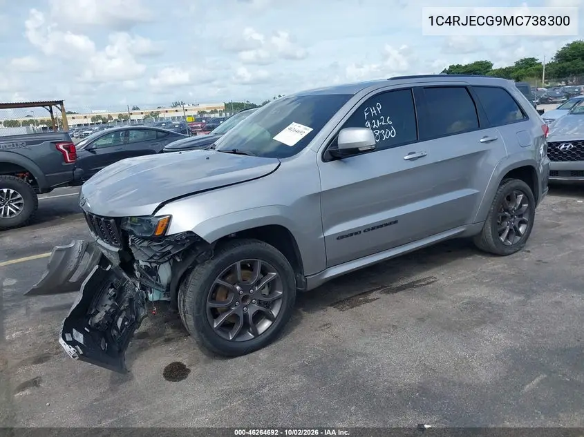 2021 JEEP GRAND CHEROKEE VIN 1C4RJECG9MC738300 — фото 2