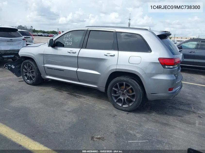 2021 JEEP GRAND CHEROKEE VIN 1C4RJECG9MC738300 — фото 3
