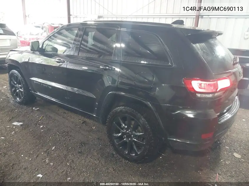 2021 JEEP GRAND CHEROKEE VIN 1C4RJFAG9MC690113 — фото 3