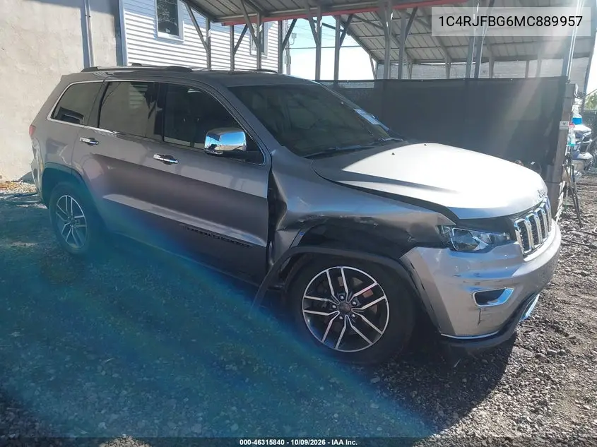 JEEP GRAND CHEROKEE 2021, VIN 1C4RJFBG6MC889957