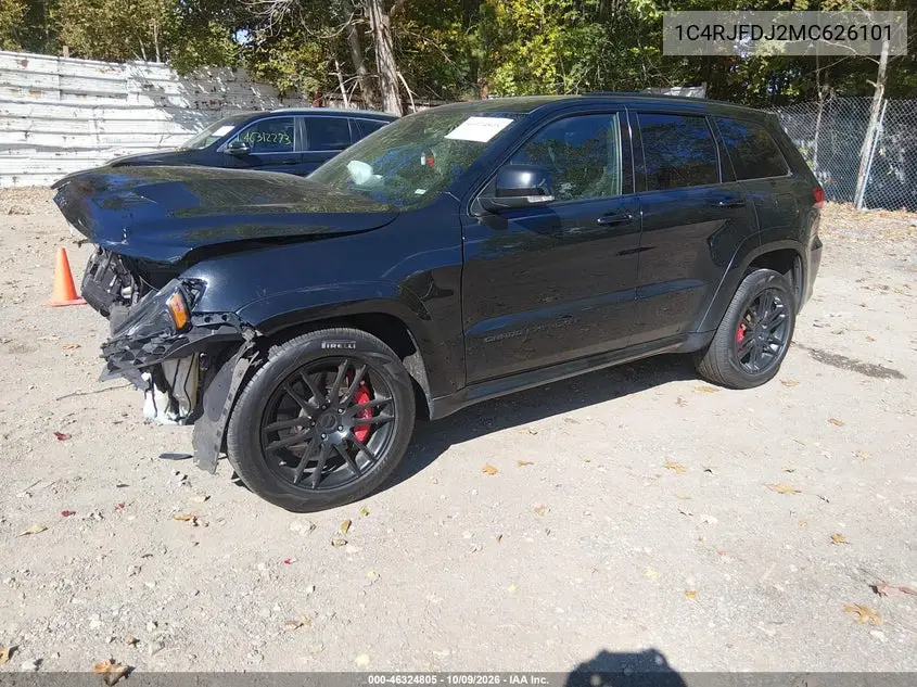 2021 JEEP GRAND CHEROKEE VIN 1C4RJFDJ2MC626101 — фото 2