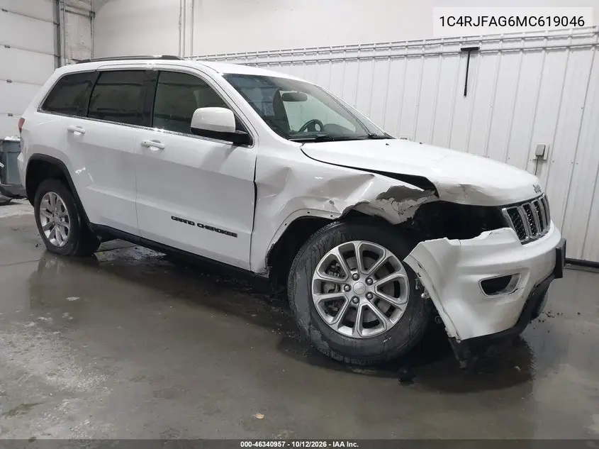 JEEP GRAND CHEROKEE 2021, VIN 1C4RJFAG6MC619046