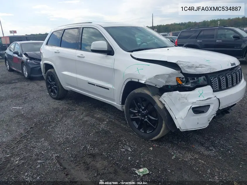 JEEP GRAND CHEROKEE 2021, VIN 1C4RJFAGXMC534887