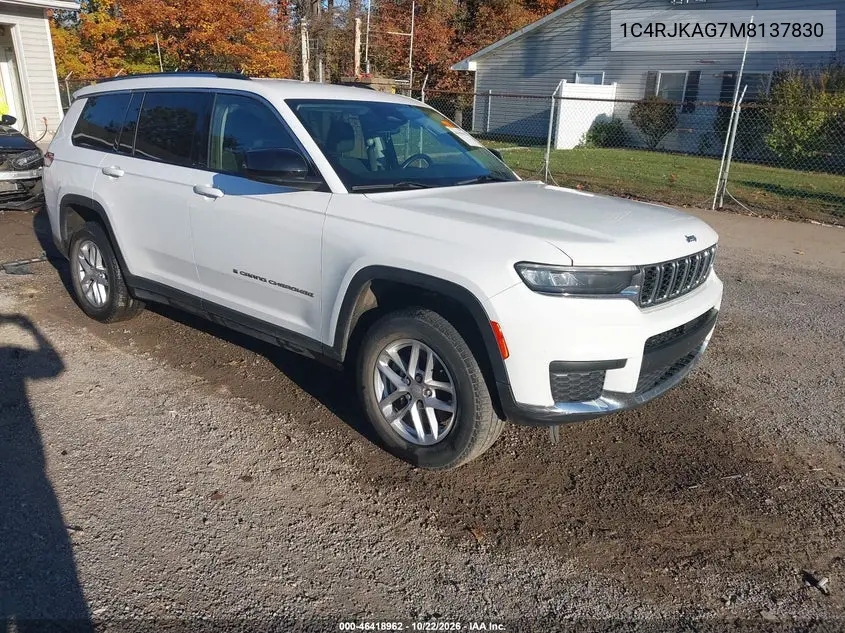 JEEP GRAND CHEROKEE 2021, VIN 1C4RJKAG7M8137830
