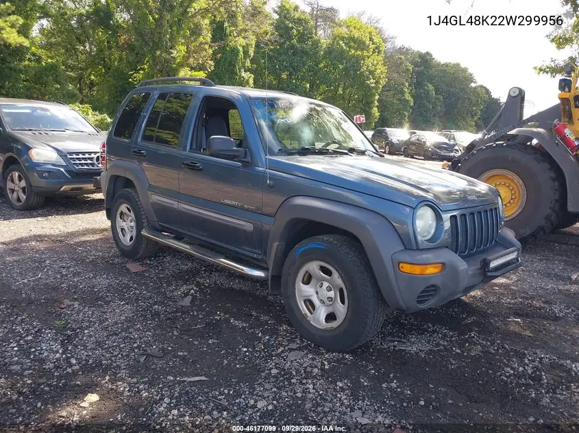 JEEP LIBERTY (NORTH AMERICA) 2002, VIN 1J4GL48K22W299956