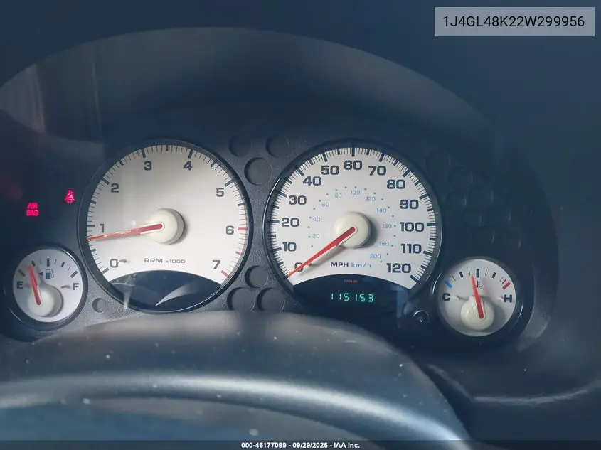 2002 JEEP LIBERTY (NORTH AMERICA) VIN 1J4GL48K22W299956 — фото 7