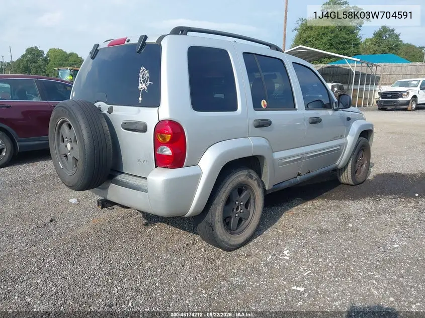 2003 JEEP LIBERTY (NORTH AMERICA) VIN 1J4GL58K03W704591 — фото 4