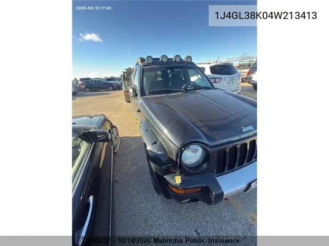 JEEP LIBERTY (NORTH AMERICA) 2004, VIN 1J4GL38K04W213413