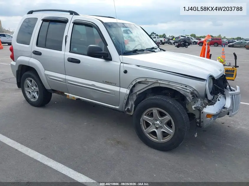 JEEP LIBERTY (NORTH AMERICA) 2004, VIN 1J4GL58KX4W203788