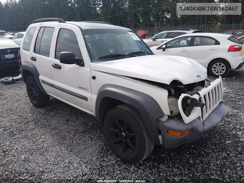JEEP LIBERTY (NORTH AMERICA) 2004, VIN 1J4GK48K74W162467