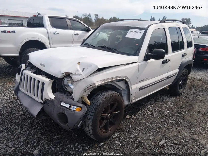 2004 JEEP LIBERTY (NORTH AMERICA) VIN 1J4GK48K74W162467 — фото 2