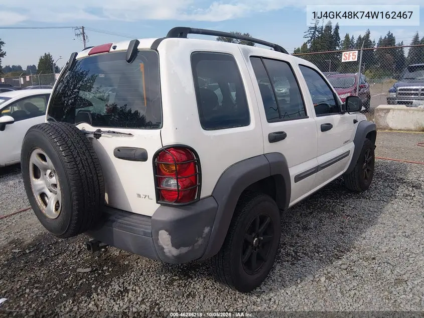 2004 JEEP LIBERTY (NORTH AMERICA) VIN 1J4GK48K74W162467 — фото 4