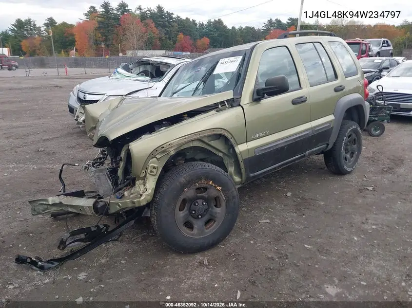 2004 JEEP LIBERTY (NORTH AMERICA) VIN 1J4GL48K94W234797 — фото 2
