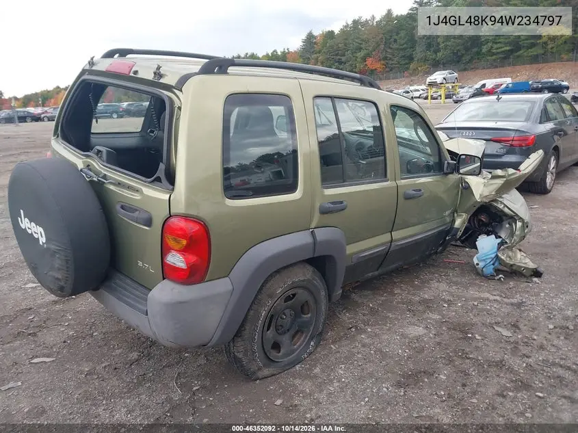 2004 JEEP LIBERTY (NORTH AMERICA) VIN 1J4GL48K94W234797 — фото 4