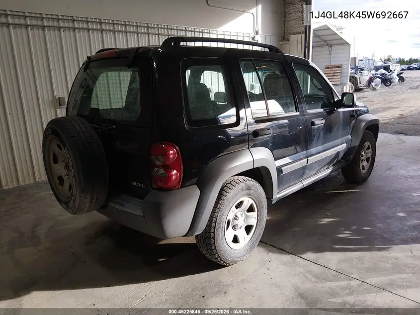 2005 JEEP LIBERTY (NORTH AMERICA) VIN 1J4GL48K45W692667 — фото 4