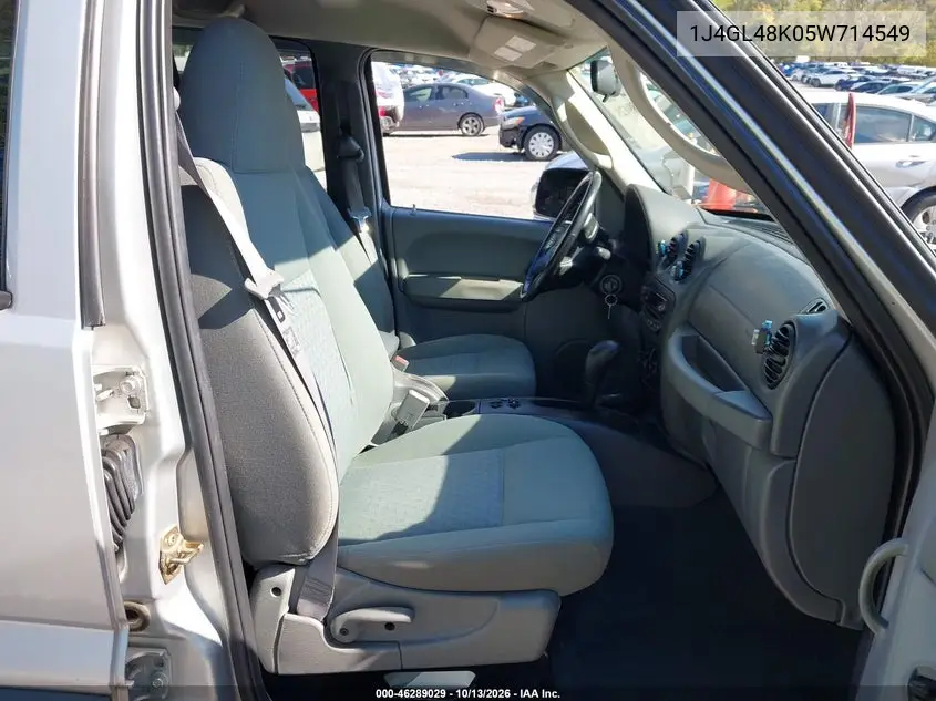 2005 JEEP LIBERTY (NORTH AMERICA) VIN 1J4GL48K05W714549 — фото 5
