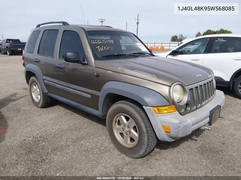 JEEP LIBERTY (NORTH AMERICA) 2005, VIN 1J4GL48K95W568085