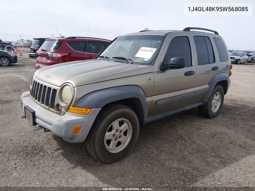 2005 JEEP LIBERTY (NORTH AMERICA) VIN 1J4GL48K95W568085 — фото 2