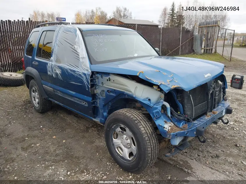 JEEP LIBERTY (NORTH AMERICA) 2006, VIN 1J4GL48K96W246984