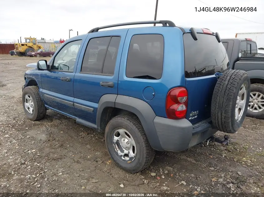 2006 JEEP LIBERTY (NORTH AMERICA) VIN 1J4GL48K96W246984 — фото 3