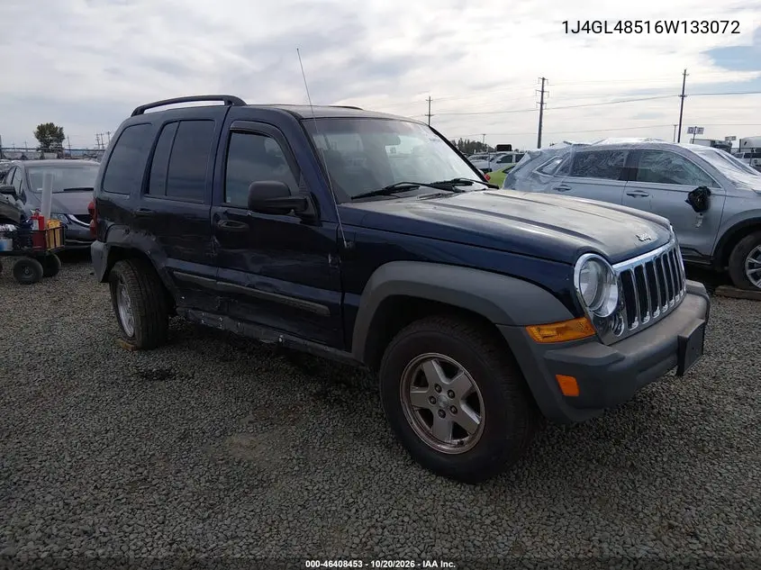 JEEP LIBERTY (NORTH AMERICA) 2006, VIN 1J4GL48516W133072