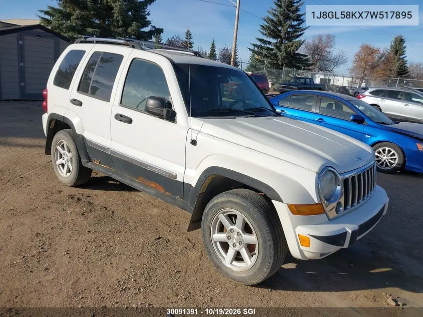 JEEP LIBERTY (NORTH AMERICA) 2007, VIN 1J8GL58KX7W517895
