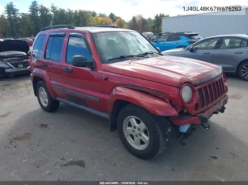 JEEP LIBERTY (NORTH AMERICA) 2007, VIN 1J4GL48K67W676263