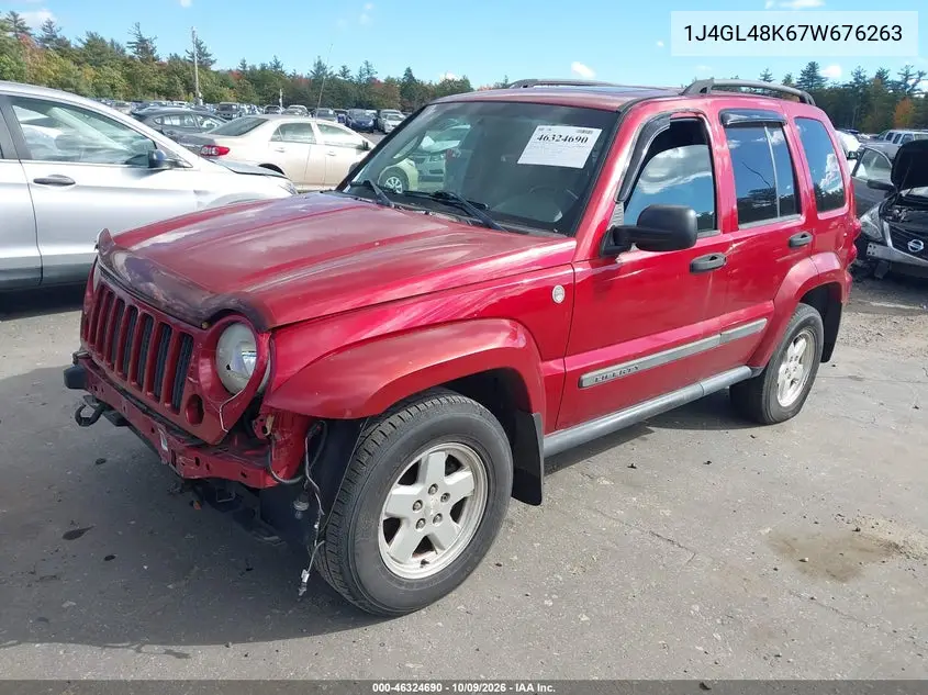 2007 JEEP LIBERTY (NORTH AMERICA) VIN 1J4GL48K67W676263 — фото 2