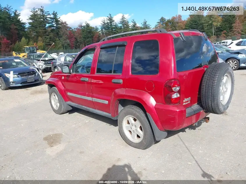 2007 JEEP LIBERTY (NORTH AMERICA) VIN 1J4GL48K67W676263 — фото 3