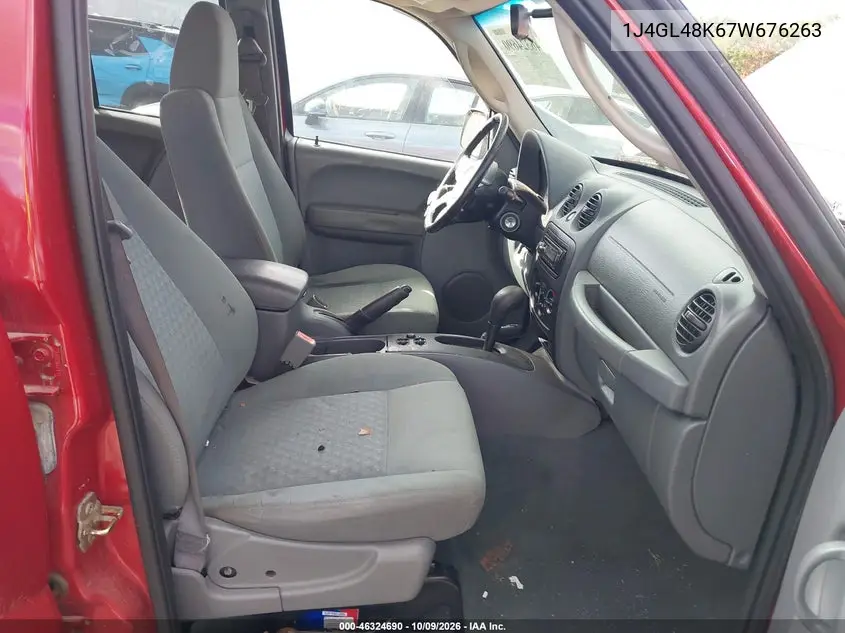 2007 JEEP LIBERTY (NORTH AMERICA) VIN 1J4GL48K67W676263 — фото 5