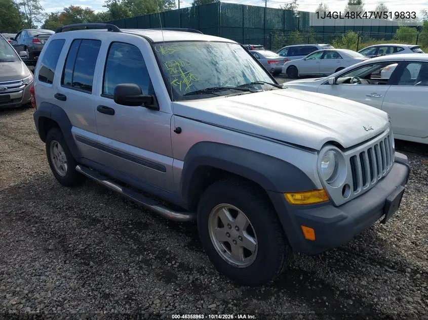 JEEP LIBERTY (NORTH AMERICA) 2007, VIN 1J4GL48K47W519833
