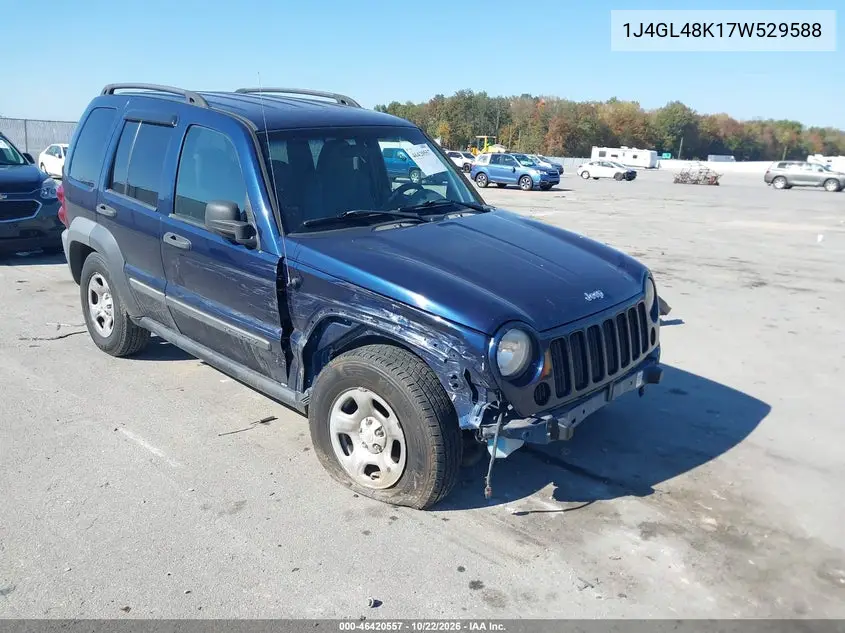 JEEP LIBERTY (NORTH AMERICA) 2007, VIN 1J4GL48K17W529588