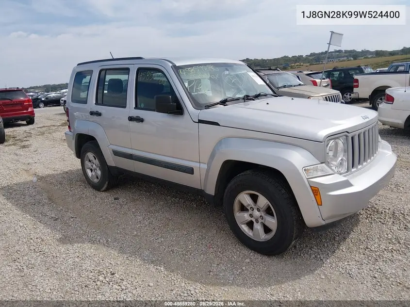 JEEP LIBERTY (NORTH AMERICA) 2009, VIN 1J8GN28K99W524400