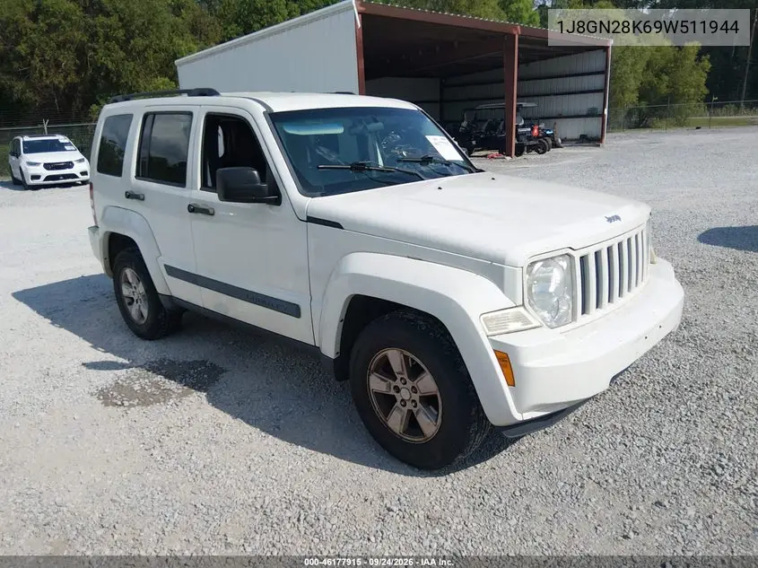 JEEP LIBERTY (NORTH AMERICA) 2009, VIN 1J8GN28K69W511944