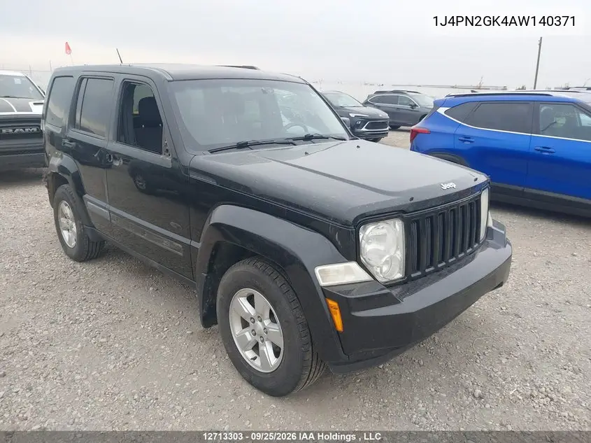 JEEP LIBERTY (NORTH AMERICA) 2010, VIN 1J4PN2GK4AW140371