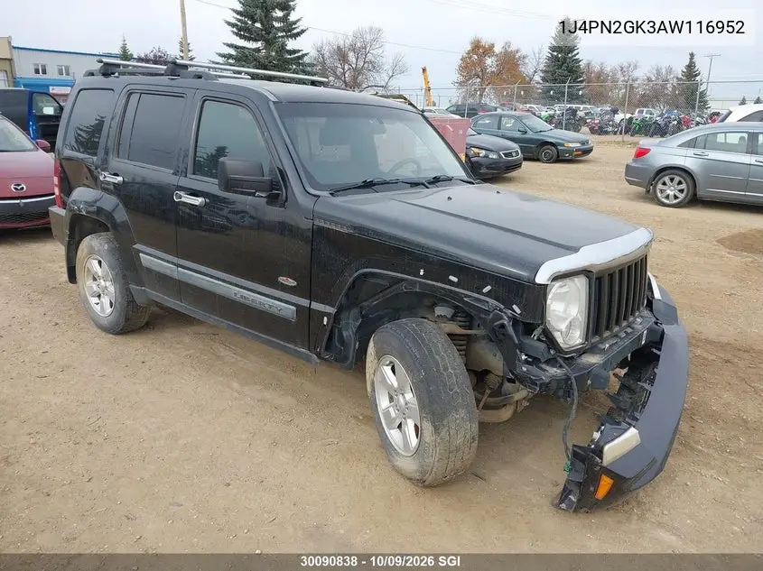 JEEP LIBERTY (NORTH AMERICA) 2010, VIN 1J4PN2GK3AW116952