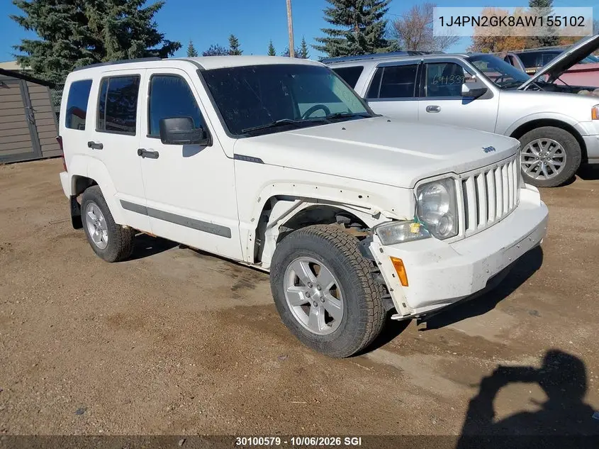 JEEP LIBERTY (NORTH AMERICA) 2010, VIN 1J4PN2GK8AW155102
