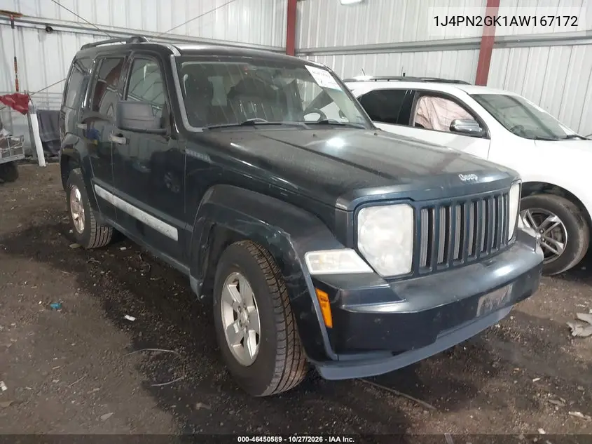 JEEP LIBERTY (NORTH AMERICA) 2010, VIN 1J4PN2GK1AW167172