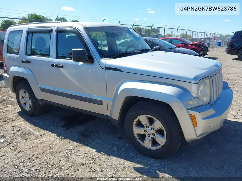 JEEP LIBERTY (NORTH AMERICA) 2011, VIN 1J4PN2GK7BW523786
