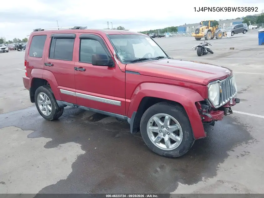 JEEP LIBERTY (NORTH AMERICA) 2011, VIN 1J4PN5GK9BW535892