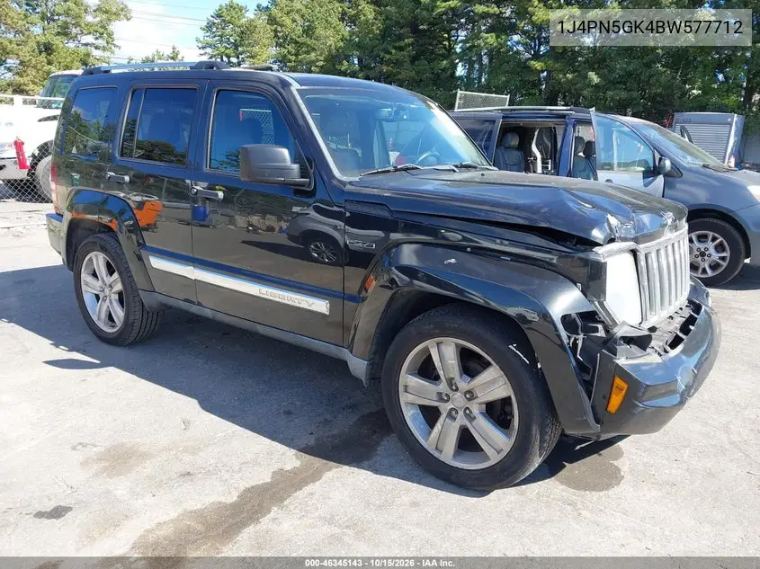 JEEP LIBERTY (NORTH AMERICA) 2011, VIN 1J4PN5GK4BW577712