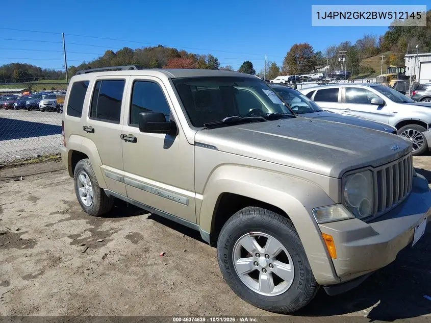 JEEP LIBERTY (NORTH AMERICA) 2011, VIN 1J4PN2GK2BW512145
