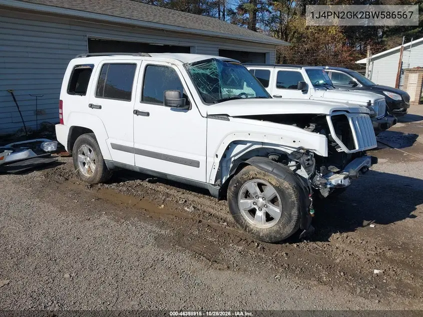 JEEP LIBERTY (NORTH AMERICA) 2011, VIN 1J4PN2GK2BW586567