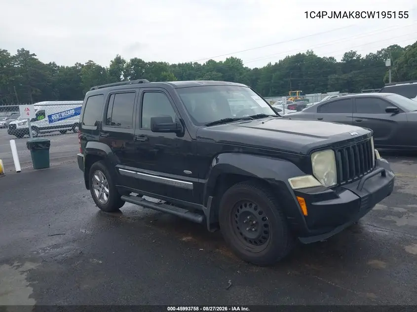 JEEP LIBERTY (NORTH AMERICA) 2012, VIN 1C4PJMAK8CW195155