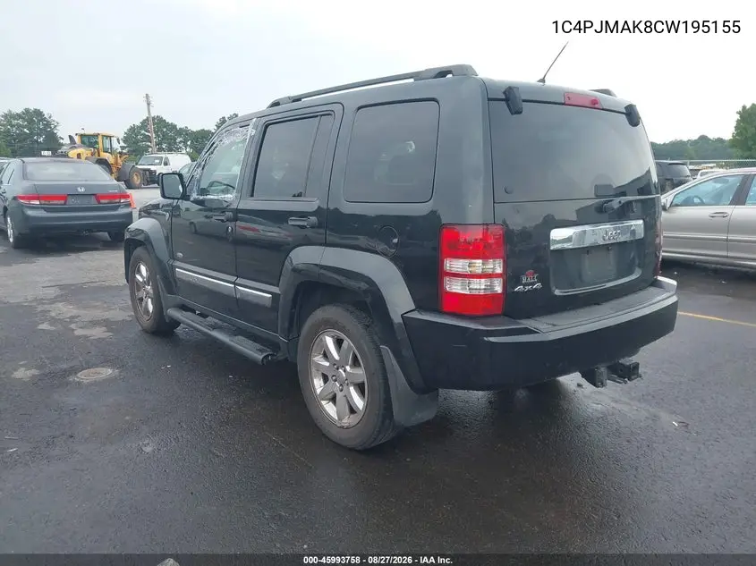 2012 JEEP LIBERTY (NORTH AMERICA) VIN 1C4PJMAK8CW195155 — фото 3