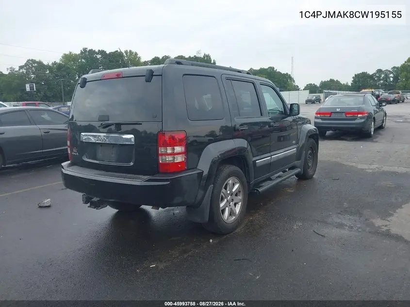 2012 JEEP LIBERTY (NORTH AMERICA) VIN 1C4PJMAK8CW195155 — фото 4